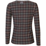 Liberté LIBERTÉ Damen bluse MESH Blouse DARK BROWN CHECK