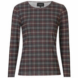 Liberté LIBERTÉ Damen bluse MESH Blouse DARK BROWN CHECK