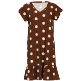 Liberté LIBERTÉ Damenkleid ALMA Dress BROWN CREME DOT
