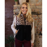 Liberté LIBERTÉ Damenn Weste TEDDY 22173 Restudsalg LUX LEO BLACK BORDEAUX