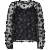 Liberté Liberté Damen Bluse LAMILLA Restudsalg Black glitter flower