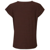 Liberté Liberté Damen t-shirt 9581 ALMA T-shirt ESPRESSO STRIPE