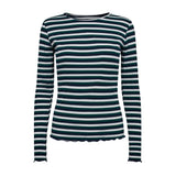 Liberté Liberté Damenbluse NATALIA - 9914 Restudsalg DARK BLUE GREEN WHITE STRIPE