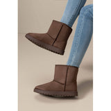 SHOES Lina Damen Teddy Winterstiefel 6417 Restudsalg Brown