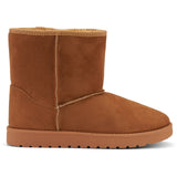 SHOES Lina Damen Teddy Winterstiefel 6417 Restudsalg Camel