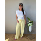 LULULIA Lululia Damen Hose LuVictoria 266188LU - Länge 32 Pant Yellow45