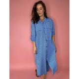 LULULIA Lululia Damen Kleid LuLiva 1985LU. Dress Blue Royal