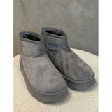 SHOES Marbella Damen Teddy Stiefel 5504 Shoes Grey