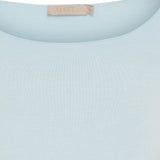 MARTA DU CHATEAU Marta Du Chateau Damen Bluse 11297 T-shirt long sleeves Denim Chiaro