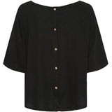 MARTA DU CHATEAU Marta Du Chateau Damen Bluse 83428 Restudsalg Black New
