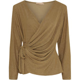 MARTA DU CHATEAU Marta Du Chateau Damen Bluse MdcAndi 1612 Restudsalg Gold