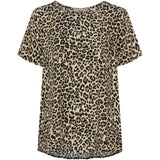 MARTA DU CHATEAU Marta Du Chateau Damen Bluse MdcJill Restudsalg Beige Leo