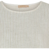 MARTA DU CHATEAU Marta Du Chateau Damen Bluse MdcNatalie Restudsalg Panna Beige 1752 Stripe