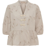 MARTA DU CHATEAU Marta Du Chateau Damen Bluse MdcSafiya Blouse Beige