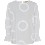 MARTA DU CHATEAU Marta Du Chateau Damen Bluse MdcVinter Blouse White