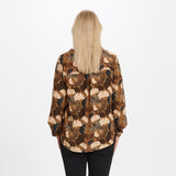 MARTA DU CHATEAU Marta Du Chateau Damen Hemd - 8128 Restudsalg Fango/black