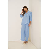 MARTA DU CHATEAU Marta Du Chateau Damen Hemd 85137-1 Restudsalg Celeste2389