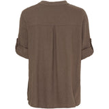 MARTA DU CHATEAU Marta Du Chateau Damen Hemd 85137-1 Restudsalg Cold brown