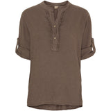 MARTA DU CHATEAU Marta Du Chateau Damen Hemd 85137-1 Restudsalg Cold brown