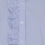 MARTA DU CHATEAU Marta Du Chateau Damen Hemd MdcFina Restudsalg Sky Blue Stripe