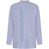 MARTA DU CHATEAU Marta Du Chateau Damen Hemd MdcFina Restudsalg Sky Blue Stripe