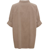 MARTA DU CHATEAU Marta Du Chateau Damen Hemd MdcKaori 86250V Shirt Tortora82751