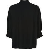 MARTA DU CHATEAU Marta Du Chateau Damen Hemd MdcUnnur 6317 Restudsalg Solid Black