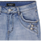 MARTA DU CHATEAU Marta Du Chateau Damen Jeans Emma 2655 Restudsalg Denimblue