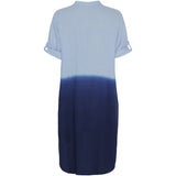 MARTA DU CHATEAU Marta Du Chateau Damen Kleid MdcJóna Dress Skyblue/DarkBlue