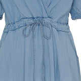 MARTA DU CHATEAU Marta Du Chateau Damen Kleid MdcNorma Restudsalg Light Blue Beige