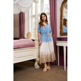 MARTA DU CHATEAU Marta Du Chateau Damen Kleid MdcNorma Restudsalg Light Blue Beige