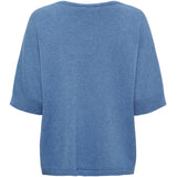 MARTA DU CHATEAU Marta Du Chateau Damen Strick MdcInaya 9587 Knit Jeans Blue Melange