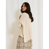 MARTA DU CHATEAU Marta Du Chateau Damen Strickjacke MdcMille 18236 Restudsalg Beige