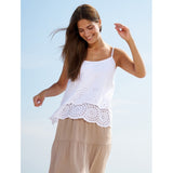 MARTA DU CHATEAU Marta Du Chateau Damen top 5720 Restudsalg White