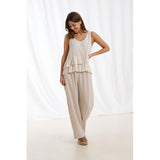 MARTA DU CHATEAU Marta Du Chateau Damen top 84511 Restudsalg Sabbia1752