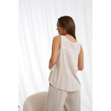 MARTA DU CHATEAU Marta Du Chateau Damen top 84511 Restudsalg Sabbia1752