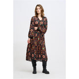 MARTA DU CHATEAU Marta Du Chateau Kleid 8562 Restudsalg Black/Brown flower