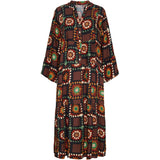 MARTA DU CHATEAU Marta Du Chateau Kleid 8562 Restudsalg Black/Brown flower