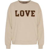 MARTA DU CHATEAU Marta du Chateau Damen-Sweatshirt MdcJessa 7976 Sweatshirt Beige/Brown