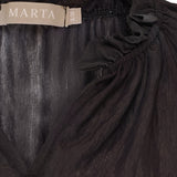MARTA DU CHATEAU Marta du Chateau Damen Bluse MdcBelladonna 003 Restudsalg Nero