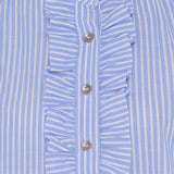 MARTA DU CHATEAU Marta du Chateau Damen Bluse MdcMargaux 6811 Restudsalg Celeste