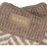 MARTA DU CHATEAU Marta du Chateau Damen Handschuhe MdcAyana T1208 Gloves Fango/Offwhite