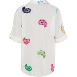 MARTA DU CHATEAU Marta du Chateau Damen Hemd MdcEster 5155 Shirt White Multi Cashmere