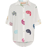 MARTA DU CHATEAU Marta du Chateau Damen Hemd MdcEster 5155 Shirt White Multi Cashmere