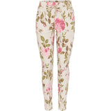 MARTA DU CHATEAU Marta du Chateau Damen Hose 1763B Restudsalg Beige Flower