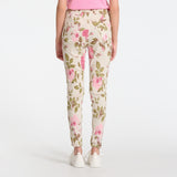 MARTA DU CHATEAU Marta du Chateau Damen Hose 1763B Restudsalg Beige Flower