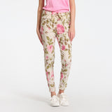 MARTA DU CHATEAU Marta du Chateau Damen Hose 1763B Restudsalg Beige Flower