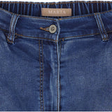 MARTA DU CHATEAU Marta du Chateau Damen Hose MdcOttavia MDC223-1784 Restudsalg Blue Denim