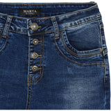 MARTA DU CHATEAU Marta du Chateau Damen Jeans MdcAna Mdc176-26164 Jeans Dark Blue Denim