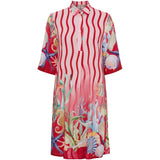 MARTA DU CHATEAU Marta du Chateau Damen Kleid MdcFlorielle 269202 Dress Red Sea